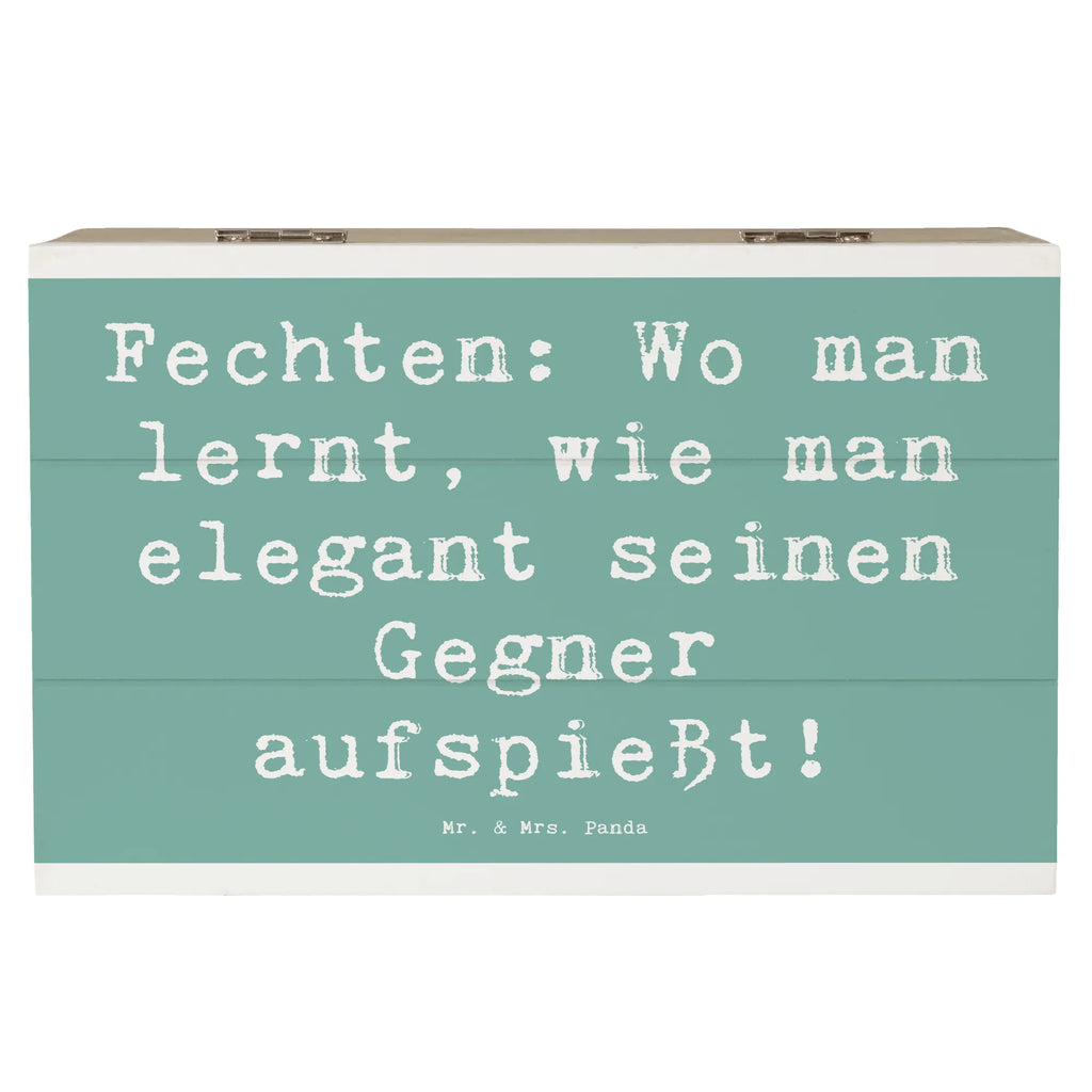 Holzkiste Spruch Fechten Eleganz Holzkiste, Kiste, Schatzkiste, Truhe, Schatulle, XXL, Erinnerungsbox, Erinnerungskiste, Dekokiste, Aufbewahrungsbox, Geschenkbox, Geschenkdose, Geschenk, Sport, Sportart, Hobby, Schenken, Danke, Dankeschön, Auszeichnung, Gewinn, Sportler