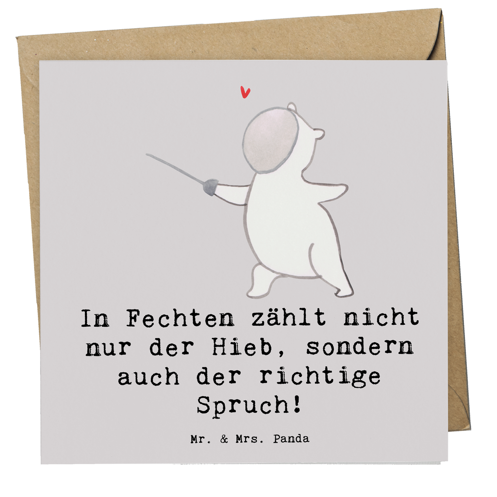 Deluxe Karte Fechten Spruch Karte, Grußkarte, Klappkarte, Einladungskarte, Glückwunschkarte, Hochzeitskarte, Geburtstagskarte, Hochwertige Grußkarte, Hochwertige Klappkarte, Geschenk, Sport, Sportart, Hobby, Schenken, Danke, Dankeschön, Auszeichnung, Gewinn, Sportler