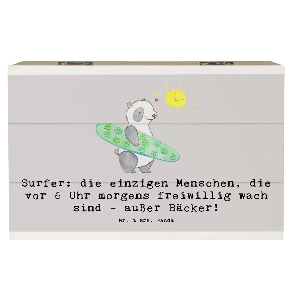 Holzkiste Surfen Frühaufsteher Holzkiste, Kiste, Schatzkiste, Truhe, Schatulle, XXL, Erinnerungsbox, Erinnerungskiste, Dekokiste, Aufbewahrungsbox, Geschenkbox, Geschenkdose, Geschenk, Sport, Sportart, Hobby, Schenken, Danke, Dankeschön, Auszeichnung, Gewinn, Sportler