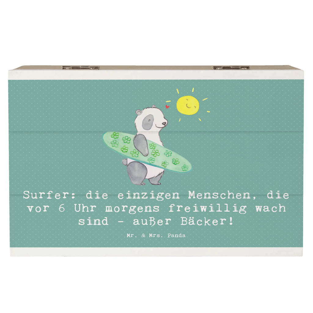 Holzkiste Surfen Frühaufsteher Holzkiste, Kiste, Schatzkiste, Truhe, Schatulle, XXL, Erinnerungsbox, Erinnerungskiste, Dekokiste, Aufbewahrungsbox, Geschenkbox, Geschenkdose, Geschenk, Sport, Sportart, Hobby, Schenken, Danke, Dankeschön, Auszeichnung, Gewinn, Sportler