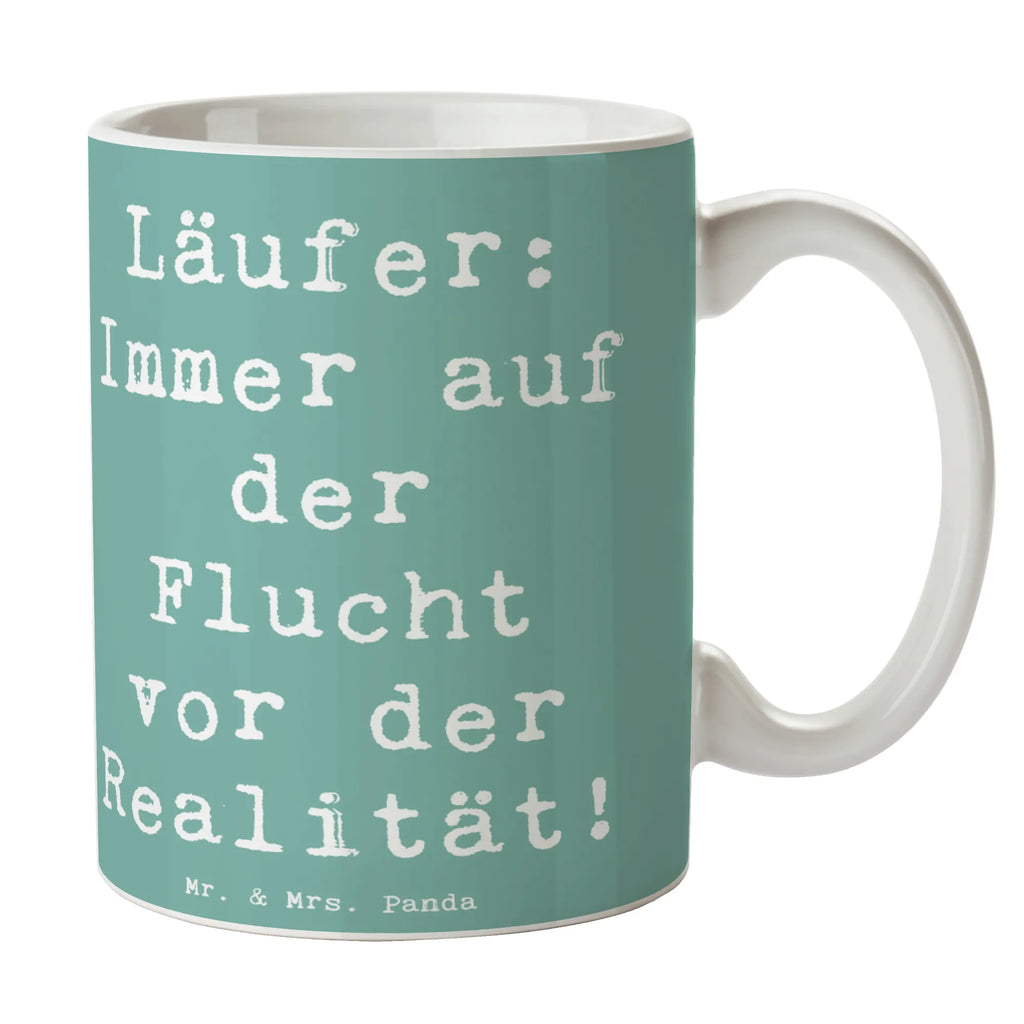 Tasse Spruch Laufen Realitätsflucht Tasse, Kaffeetasse, Teetasse, Becher, Kaffeebecher, Teebecher, Keramiktasse, Porzellantasse, Büro Tasse, Geschenk Tasse, Tasse Sprüche, Tasse Motive, Kaffeetassen, Tasse bedrucken, Designer Tasse, Cappuccino Tassen, Schöne Teetassen, Geschenk, Sport, Sportart, Hobby, Schenken, Danke, Dankeschön, Auszeichnung, Gewinn, Sportler