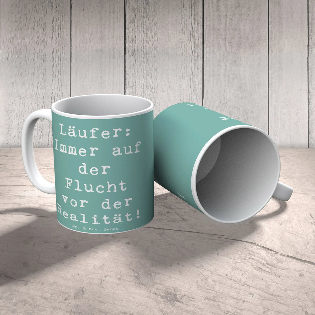 Tasse Spruch Laufen Realitätsflucht Tasse, Kaffeetasse, Teetasse, Becher, Kaffeebecher, Teebecher, Keramiktasse, Porzellantasse, Büro Tasse, Geschenk Tasse, Tasse Sprüche, Tasse Motive, Kaffeetassen, Tasse bedrucken, Designer Tasse, Cappuccino Tassen, Schöne Teetassen, Geschenk, Sport, Sportart, Hobby, Schenken, Danke, Dankeschön, Auszeichnung, Gewinn, Sportler