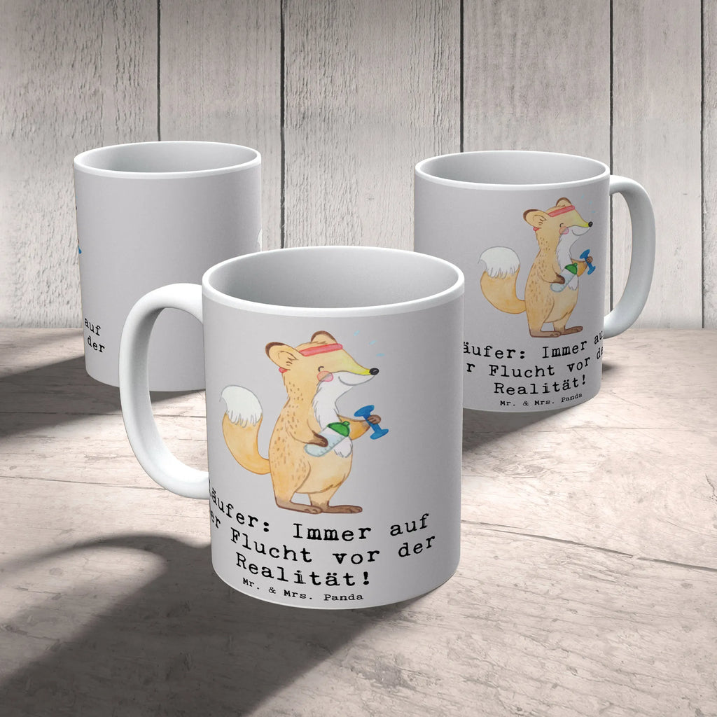 Tasse Laufen Realitätsflucht Tasse, Kaffeetasse, Teetasse, Becher, Kaffeebecher, Teebecher, Keramiktasse, Porzellantasse, Büro Tasse, Geschenk Tasse, Tasse Sprüche, Tasse Motive, Kaffeetassen, Tasse bedrucken, Designer Tasse, Cappuccino Tassen, Schöne Teetassen, Geschenk, Sport, Sportart, Hobby, Schenken, Danke, Dankeschön, Auszeichnung, Gewinn, Sportler