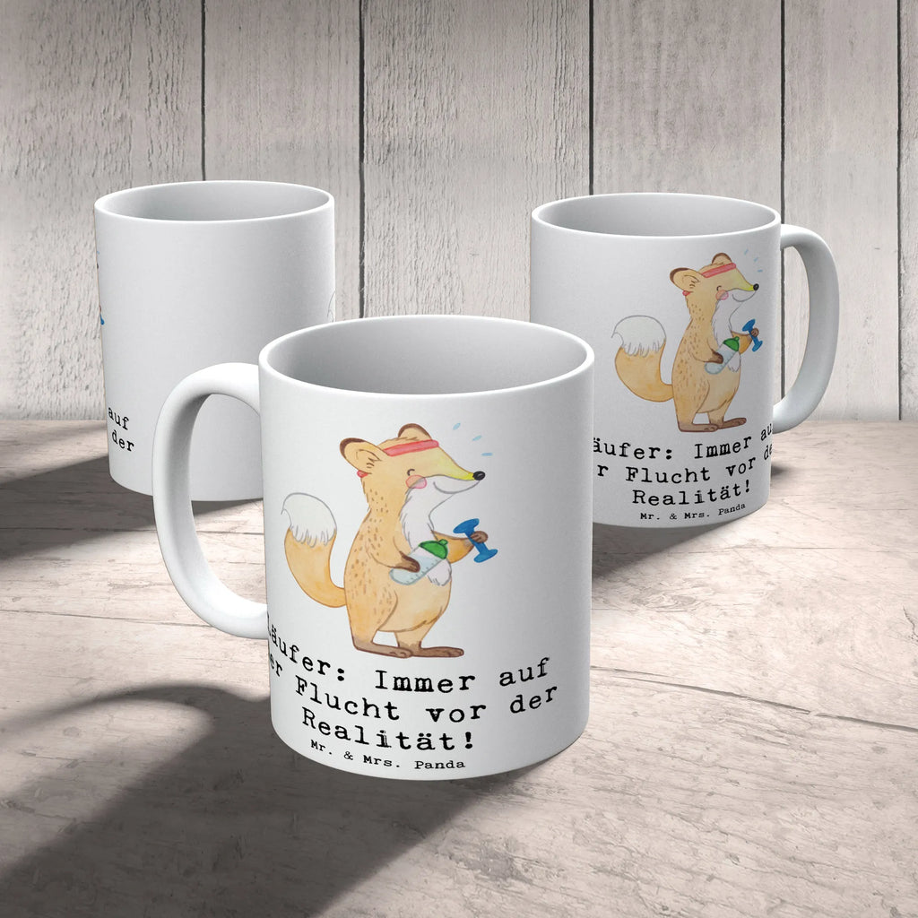 Tasse Laufen Realitätsflucht Tasse, Kaffeetasse, Teetasse, Becher, Kaffeebecher, Teebecher, Keramiktasse, Porzellantasse, Büro Tasse, Geschenk Tasse, Tasse Sprüche, Tasse Motive, Kaffeetassen, Tasse bedrucken, Designer Tasse, Cappuccino Tassen, Schöne Teetassen, Geschenk, Sport, Sportart, Hobby, Schenken, Danke, Dankeschön, Auszeichnung, Gewinn, Sportler