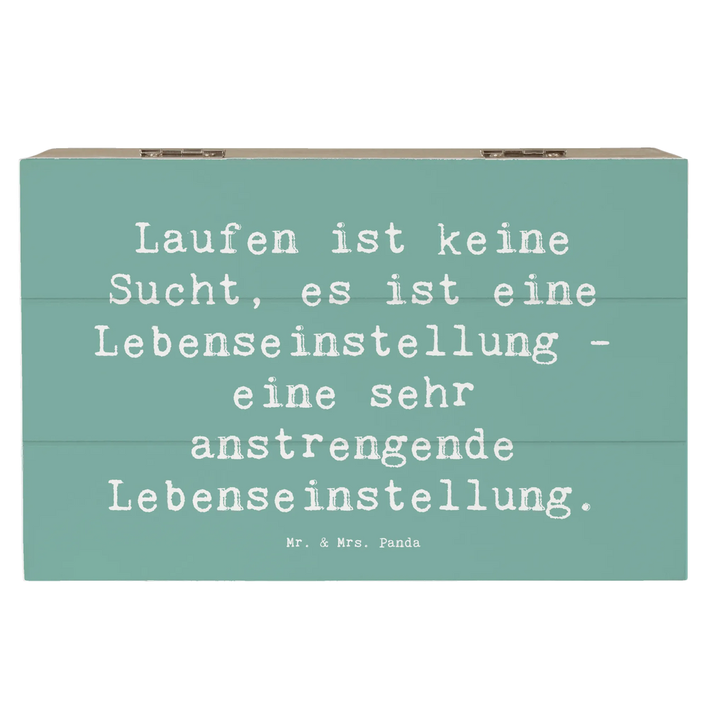 Holzkiste Spruch Laufen ist keine Sucht, es ist eine Lebenseinstellung - eine sehr anstrengende Lebenseinstellung. Holzkiste, Kiste, Schatzkiste, Truhe, Schatulle, XXL, Erinnerungsbox, Erinnerungskiste, Dekokiste, Aufbewahrungsbox, Geschenkbox, Geschenkdose, Geschenk, Sport, Sportart, Hobby, Schenken, Danke, Dankeschön, Auszeichnung, Gewinn, Sportler