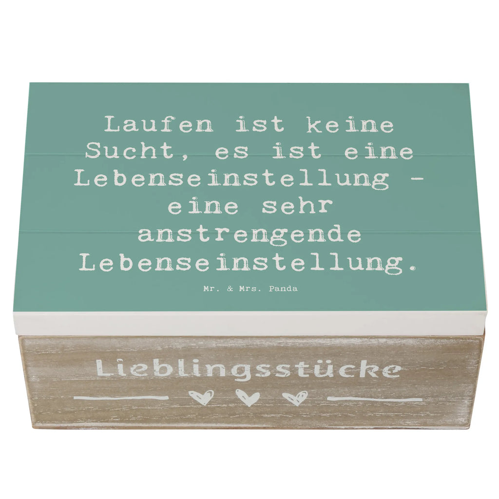 Holzkiste Spruch Laufen ist keine Sucht, es ist eine Lebenseinstellung - eine sehr anstrengende Lebenseinstellung. Holzkiste, Kiste, Schatzkiste, Truhe, Schatulle, XXL, Erinnerungsbox, Erinnerungskiste, Dekokiste, Aufbewahrungsbox, Geschenkbox, Geschenkdose, Geschenk, Sport, Sportart, Hobby, Schenken, Danke, Dankeschön, Auszeichnung, Gewinn, Sportler