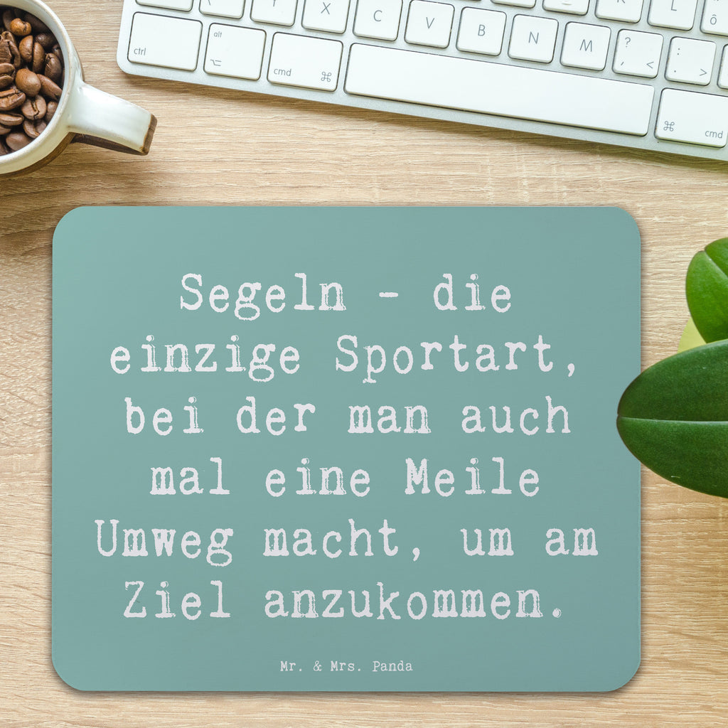 Mauspad Spruch Segeln Umweg Mousepad, Computer zubehör, Büroausstattung, PC Zubehör, Arbeitszimmer, Mauspad, Einzigartiges Mauspad, Designer Mauspad, Mausunterlage, Mauspad Büro, Geschenk, Sport, Sportart, Hobby, Schenken, Danke, Dankeschön, Auszeichnung, Gewinn, Sportler