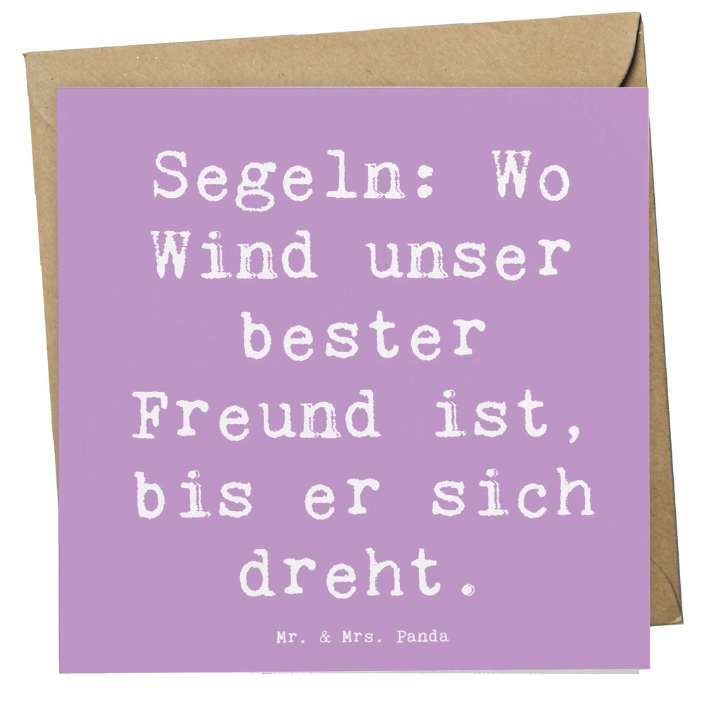 Deluxe Karte Spruch Segeln Windfreund Karte, Grußkarte, Klappkarte, Einladungskarte, Glückwunschkarte, Hochzeitskarte, Geburtstagskarte, Hochwertige Grußkarte, Hochwertige Klappkarte, Geschenk, Sport, Sportart, Hobby, Schenken, Danke, Dankeschön, Auszeichnung, Gewinn, Sportler