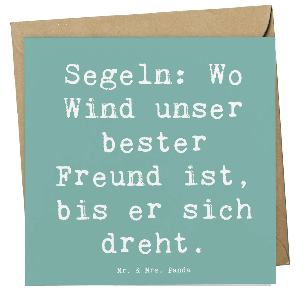 Deluxe Karte Spruch Segeln Windfreund Karte, Grußkarte, Klappkarte, Einladungskarte, Glückwunschkarte, Hochzeitskarte, Geburtstagskarte, Hochwertige Grußkarte, Hochwertige Klappkarte, Geschenk, Sport, Sportart, Hobby, Schenken, Danke, Dankeschön, Auszeichnung, Gewinn, Sportler