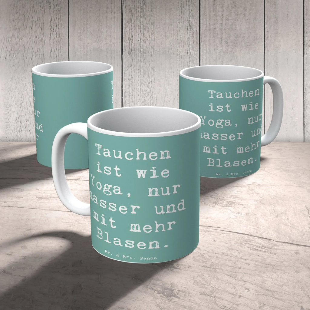 Tasse Spruch Tauchen Yoga Tasse, Kaffeetasse, Teetasse, Becher, Kaffeebecher, Teebecher, Keramiktasse, Porzellantasse, Büro Tasse, Geschenk Tasse, Tasse Sprüche, Tasse Motive, Kaffeetassen, Tasse bedrucken, Designer Tasse, Cappuccino Tassen, Schöne Teetassen, Geschenk, Sport, Sportart, Hobby, Schenken, Danke, Dankeschön, Auszeichnung, Gewinn, Sportler