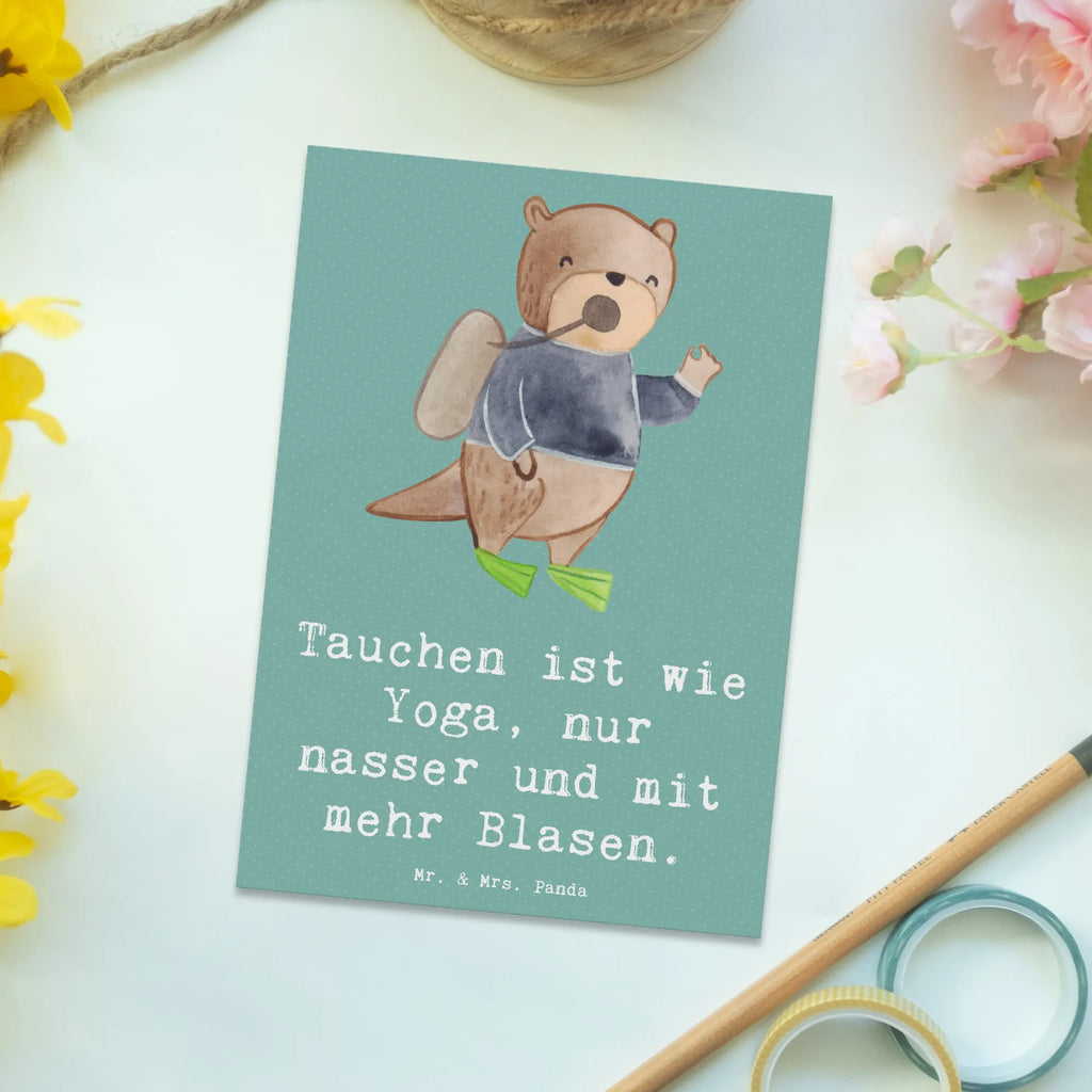 Postkarte Tauchen Yoga Postkarte, Karte, Geschenkkarte, Grußkarte, Einladung, Ansichtskarte, Geburtstagskarte, Einladungskarte, Dankeskarte, Ansichtskarten, Einladung Geburtstag, Einladungskarten Geburtstag, Geschenk, Sport, Sportart, Hobby, Schenken, Danke, Dankeschön, Auszeichnung, Gewinn, Sportler