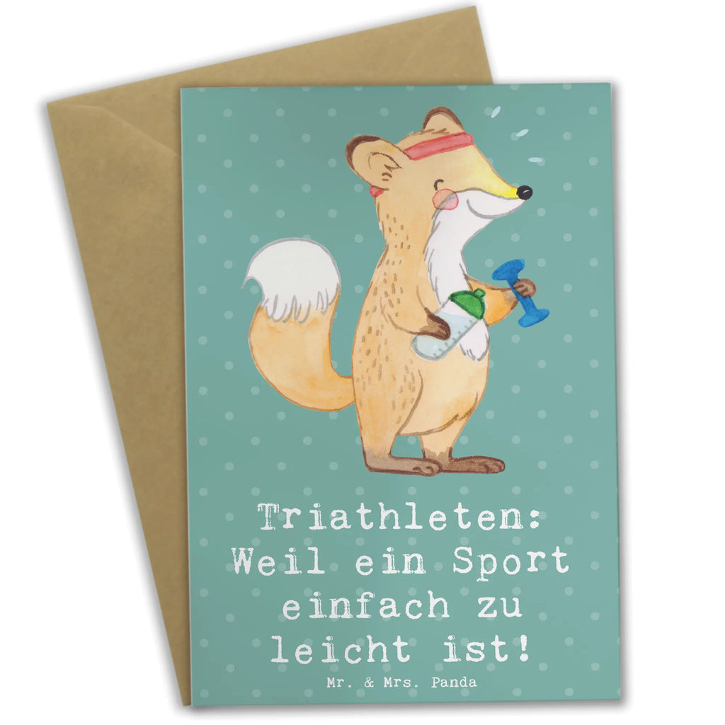 Grußkarte Triathlon Helden Grußkarte, Klappkarte, Einladungskarte, Glückwunschkarte, Hochzeitskarte, Geburtstagskarte, Karte, Ansichtskarten, Geschenk, Sport, Sportart, Hobby, Schenken, Danke, Dankeschön, Auszeichnung, Gewinn, Sportler