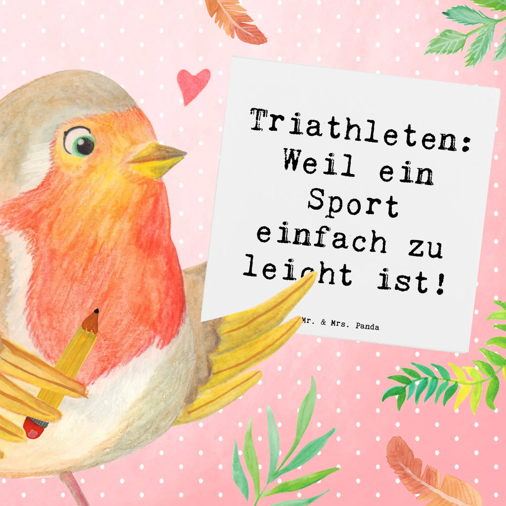 Deluxe Karte Spruch Triathlon Helden Karte, Grußkarte, Klappkarte, Einladungskarte, Glückwunschkarte, Hochzeitskarte, Geburtstagskarte, Hochwertige Grußkarte, Hochwertige Klappkarte, Geschenk, Sport, Sportart, Hobby, Schenken, Danke, Dankeschön, Auszeichnung, Gewinn, Sportler