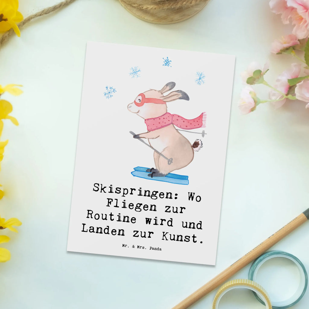 Postkarte Skispringen Kunstflug Postkarte, Karte, Geschenkkarte, Grußkarte, Einladung, Ansichtskarte, Geburtstagskarte, Einladungskarte, Dankeskarte, Ansichtskarten, Einladung Geburtstag, Einladungskarten Geburtstag, Geschenk, Sport, Sportart, Hobby, Schenken, Danke, Dankeschön, Auszeichnung, Gewinn, Sportler