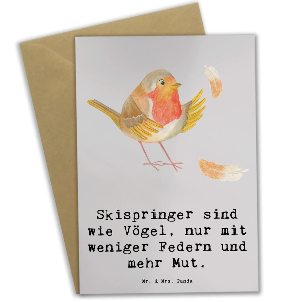 Grußkarte Skispringen Mut Grußkarte, Klappkarte, Einladungskarte, Glückwunschkarte, Hochzeitskarte, Geburtstagskarte, Karte, Ansichtskarten, Geschenk, Sport, Sportart, Hobby, Schenken, Danke, Dankeschön, Auszeichnung, Gewinn, Sportler