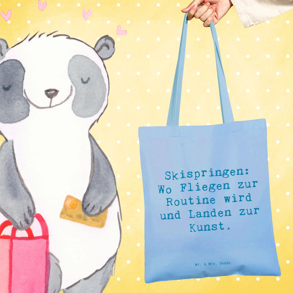 Tragetasche Spruch Skispringen Kunstflug Beuteltasche, Beutel, Einkaufstasche, Jutebeutel, Stoffbeutel, Tasche, Shopper, Umhängetasche, Strandtasche, Schultertasche, Stofftasche, Tragetasche, Badetasche, Jutetasche, Einkaufstüte, Laptoptasche, Geschenk, Sport, Sportart, Hobby, Schenken, Danke, Dankeschön, Auszeichnung, Gewinn, Sportler