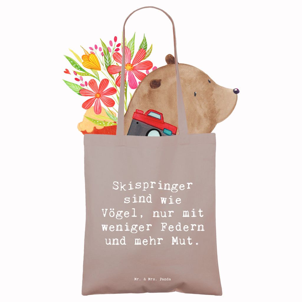 Tragetasche Spruch Skispringen Mut Beuteltasche, Beutel, Einkaufstasche, Jutebeutel, Stoffbeutel, Tasche, Shopper, Umhängetasche, Strandtasche, Schultertasche, Stofftasche, Tragetasche, Badetasche, Jutetasche, Einkaufstüte, Laptoptasche, Geschenk, Sport, Sportart, Hobby, Schenken, Danke, Dankeschön, Auszeichnung, Gewinn, Sportler