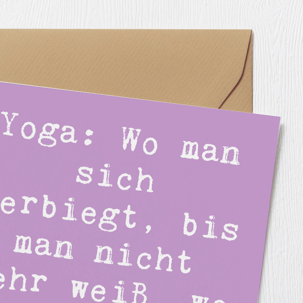 Deluxe Karte Spruch Yoga Balance Karte, Grußkarte, Klappkarte, Einladungskarte, Glückwunschkarte, Hochzeitskarte, Geburtstagskarte, Hochwertige Grußkarte, Hochwertige Klappkarte, Geschenk, Sport, Sportart, Hobby, Schenken, Danke, Dankeschön, Auszeichnung, Gewinn, Sportler