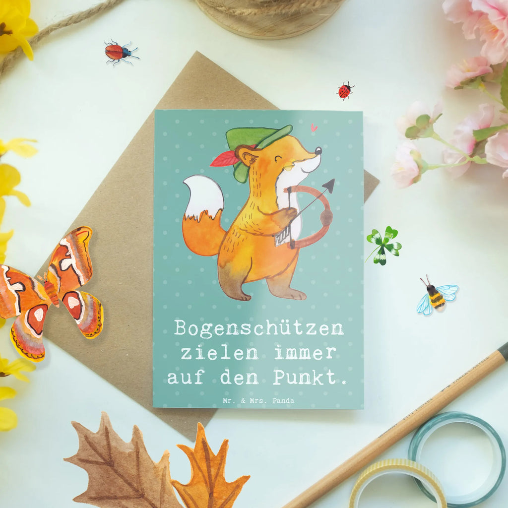 Grußkarte Bogenschützen Fokussierung Grußkarte, Klappkarte, Einladungskarte, Glückwunschkarte, Hochzeitskarte, Geburtstagskarte, Karte, Ansichtskarten, Geschenk, Sport, Sportart, Hobby, Schenken, Danke, Dankeschön, Auszeichnung, Gewinn, Sportler