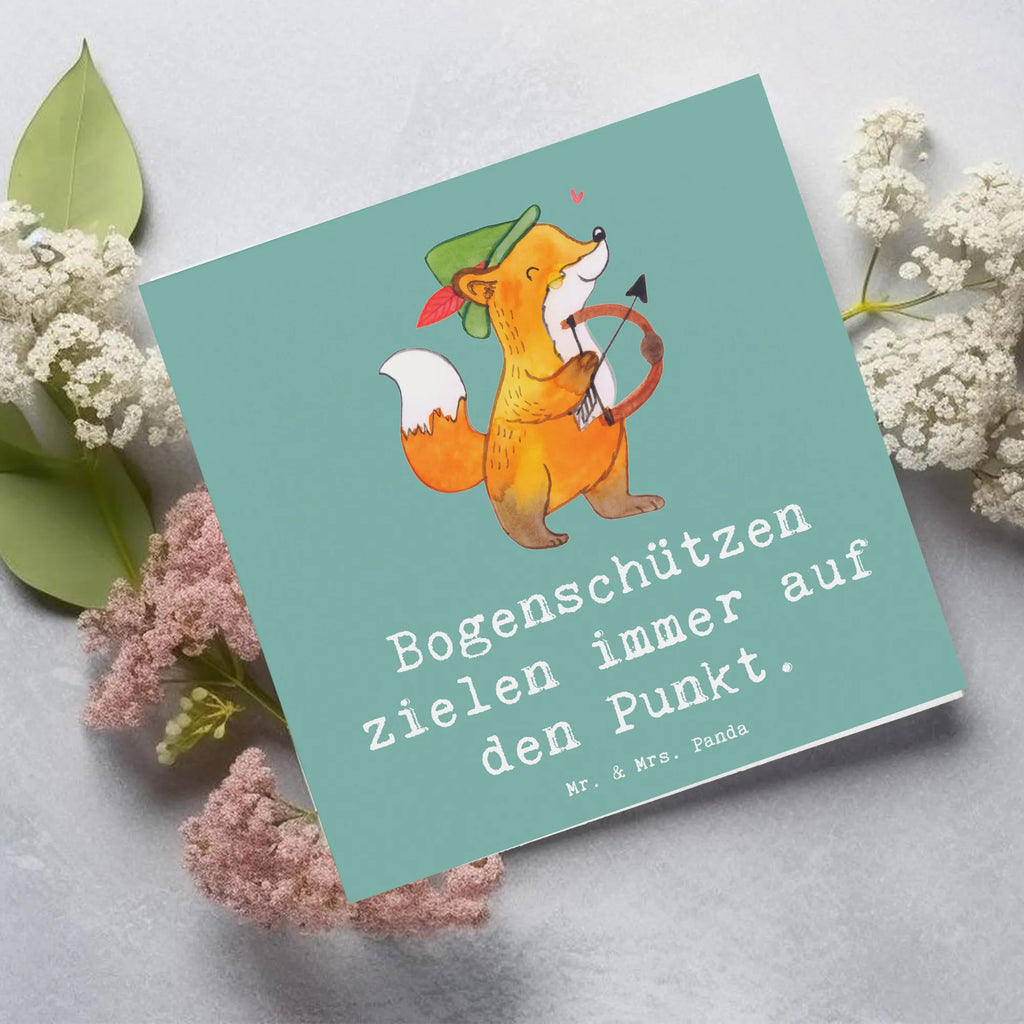 Deluxe Karte Bogenschützen Fokussierung Karte, Grußkarte, Klappkarte, Einladungskarte, Glückwunschkarte, Hochzeitskarte, Geburtstagskarte, Hochwertige Grußkarte, Hochwertige Klappkarte, Geschenk, Sport, Sportart, Hobby, Schenken, Danke, Dankeschön, Auszeichnung, Gewinn, Sportler