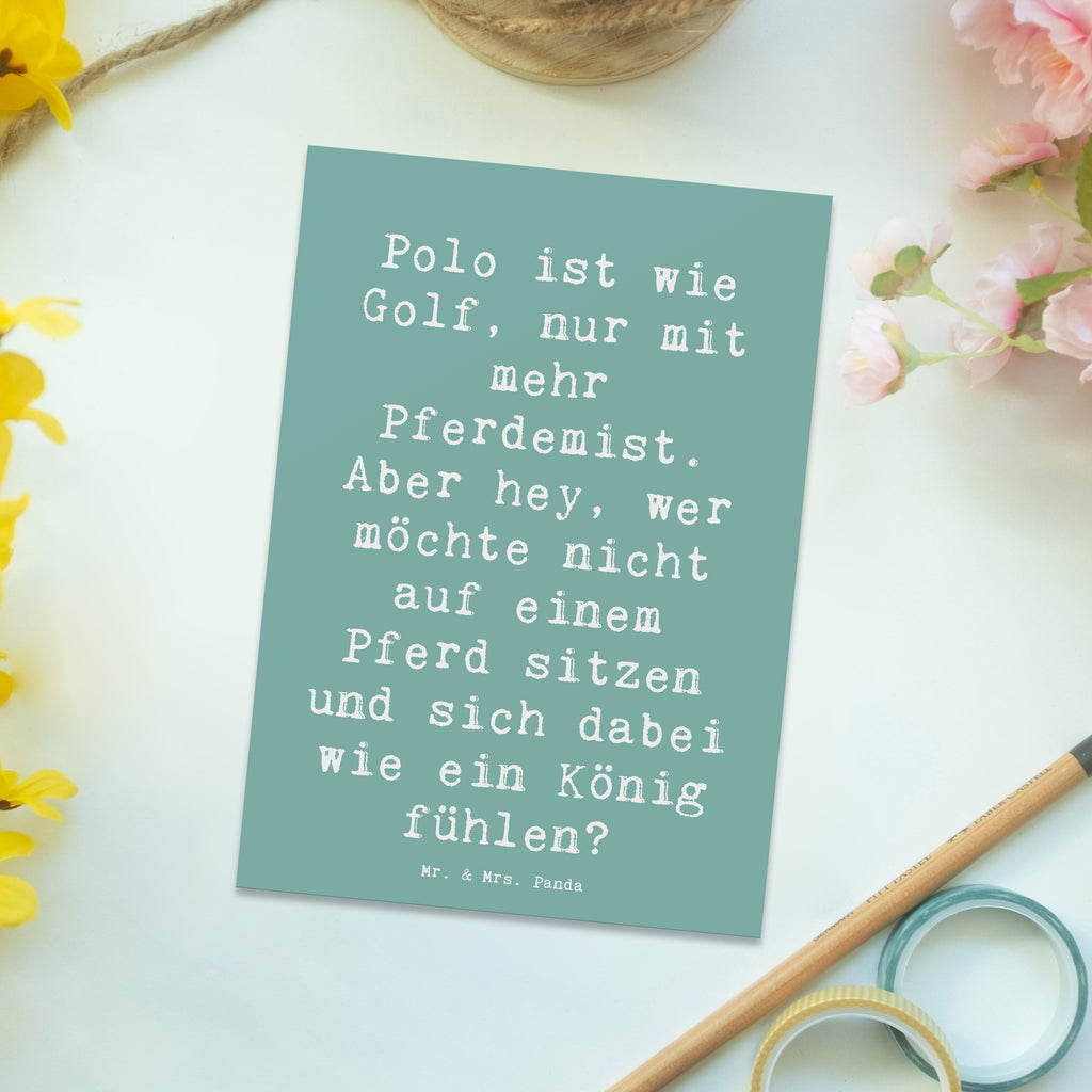 Postkarte Spruch Polo Abenteuer Postkarte, Karte, Geschenkkarte, Grußkarte, Einladung, Ansichtskarte, Geburtstagskarte, Einladungskarte, Dankeskarte, Ansichtskarten, Einladung Geburtstag, Einladungskarten Geburtstag, Geschenk, Sport, Sportart, Hobby, Schenken, Danke, Dankeschön, Auszeichnung, Gewinn, Sportler