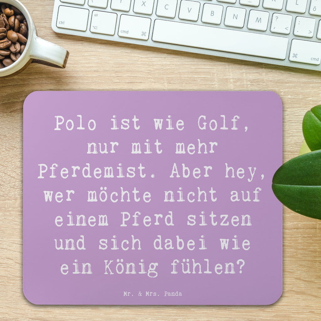 Mauspad Spruch Polo Abenteuer