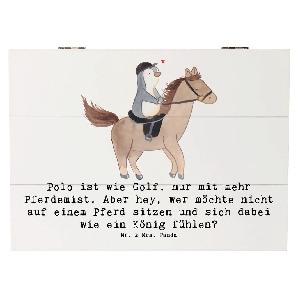 Holzkiste Polo Abenteuer Holzkiste, Kiste, Schatzkiste, Truhe, Schatulle, XXL, Erinnerungsbox, Erinnerungskiste, Dekokiste, Aufbewahrungsbox, Geschenkbox, Geschenkdose, Geschenk, Sport, Sportart, Hobby, Schenken, Danke, Dankeschön, Auszeichnung, Gewinn, Sportler