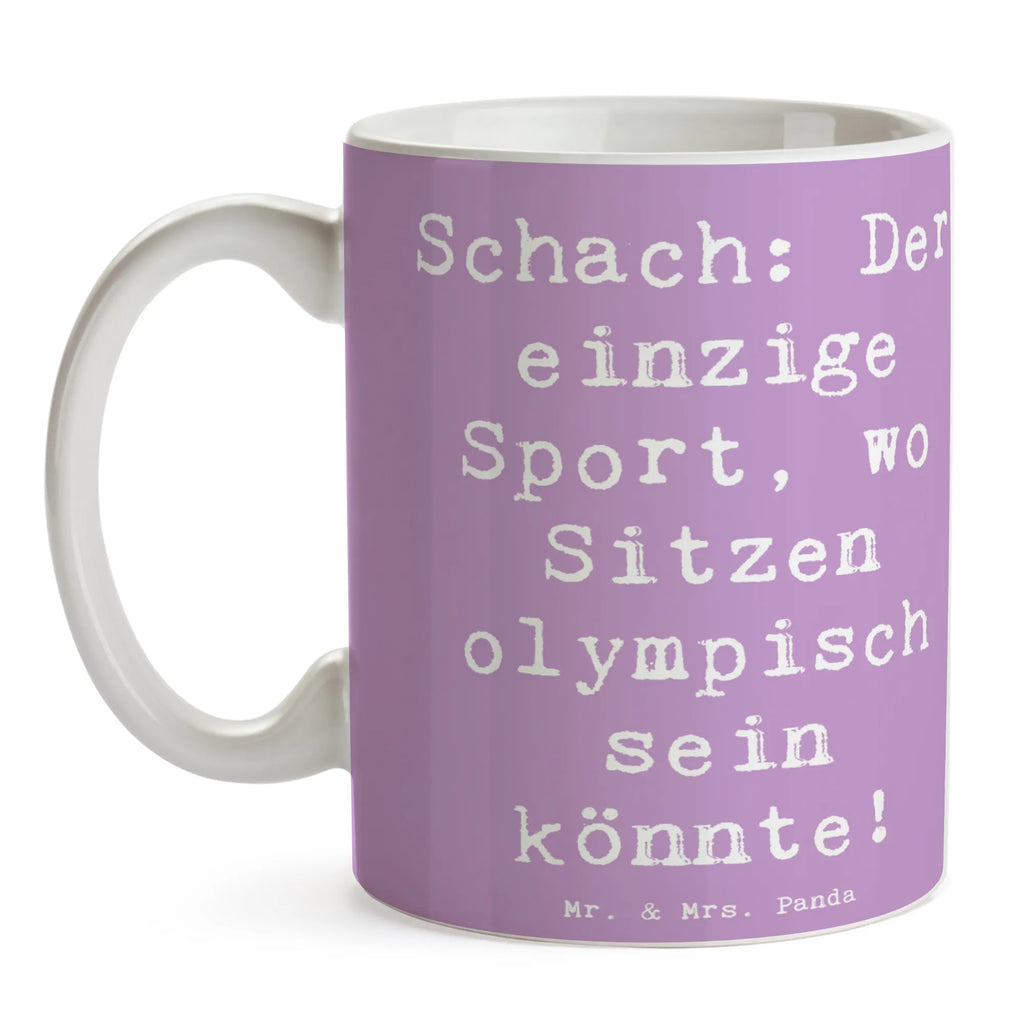 Tasse Spruch Schach: Der einzige Sport, wo Sitzen olympisch sein könnte! Tasse, Kaffeetasse, Teetasse, Becher, Kaffeebecher, Teebecher, Keramiktasse, Porzellantasse, Büro Tasse, Geschenk Tasse, Tasse Sprüche, Tasse Motive, Kaffeetassen, Tasse bedrucken, Designer Tasse, Cappuccino Tassen, Schöne Teetassen, Geschenk, Sport, Sportart, Hobby, Schenken, Danke, Dankeschön, Auszeichnung, Gewinn, Sportler