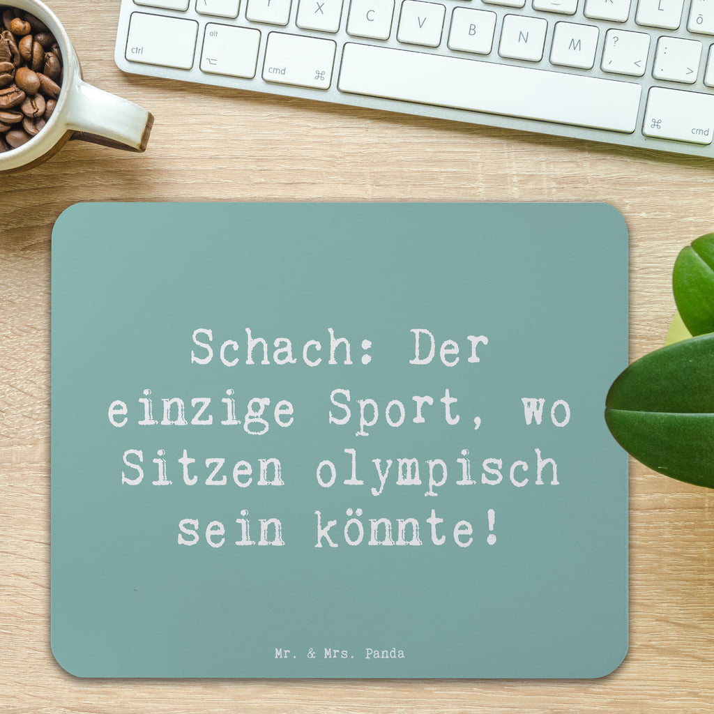 Mauspad Spruch Schach: Der einzige Sport, wo Sitzen olympisch sein könnte! Mousepad, Computer zubehör, Büroausstattung, PC Zubehör, Arbeitszimmer, Mauspad, Einzigartiges Mauspad, Designer Mauspad, Mausunterlage, Mauspad Büro, Geschenk, Sport, Sportart, Hobby, Schenken, Danke, Dankeschön, Auszeichnung, Gewinn, Sportler