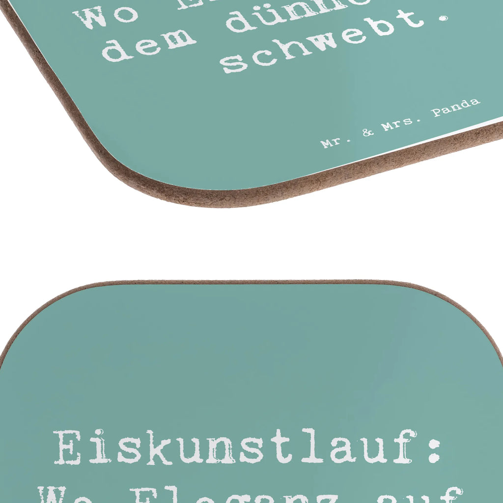 Untersetzer Spruch Eiskunstlauf: Wo Eleganz auf dem dünnen Eis schwebt.