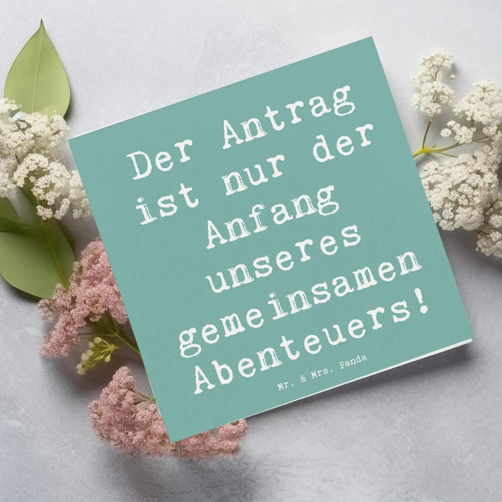 Deluxe Karte Spruch Heiratsantrag Abenteuer Karte, Grußkarte, Klappkarte, Einladungskarte, Glückwunschkarte, Hochzeitskarte, Geburtstagskarte, Hochwertige Grußkarte, Hochwertige Klappkarte, Hochzeit, Hochzeitsgeschenk, Ehe, Hochzeitsfeier, Trauung, Trauungsgeschenk, Verlobungsfeier, Verlobungsgeschenk, Hochzeitsgeschenkideen, Hochzeitsgeschenke für Brautpaar