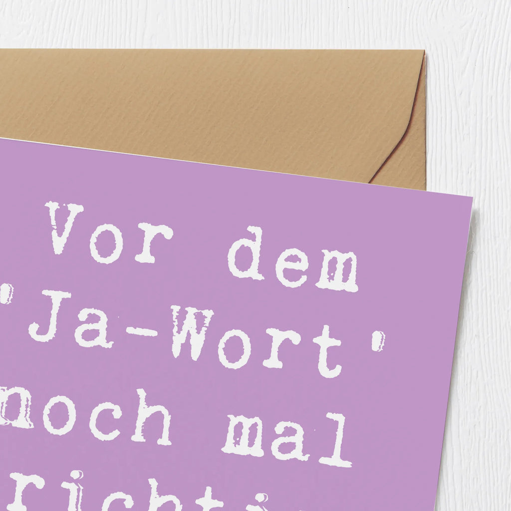 Deluxe Karte Vor dem 'Ja-Wort' noch mal richtig scheppern! Karte, Grußkarte, Klappkarte, Einladungskarte, Glückwunschkarte, Hochzeitskarte, Geburtstagskarte, Hochwertige Grußkarte, Hochwertige Klappkarte, Hochzeit, Hochzeitsgeschenk, Ehe, Hochzeitsfeier, Trauung, Trauungsgeschenk, Verlobungsfeier, Verlobungsgeschenk, Hochzeitsgeschenkideen, Hochzeitsgeschenke für Brautpaar