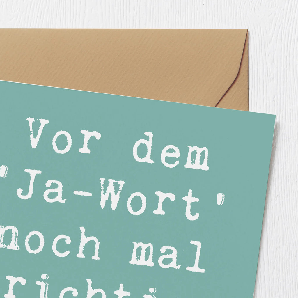 Deluxe Karte Vor dem 'Ja-Wort' noch mal richtig scheppern! Karte, Grußkarte, Klappkarte, Einladungskarte, Glückwunschkarte, Hochzeitskarte, Geburtstagskarte, Hochwertige Grußkarte, Hochwertige Klappkarte, Hochzeit, Hochzeitsgeschenk, Ehe, Hochzeitsfeier, Trauung, Trauungsgeschenk, Verlobungsfeier, Verlobungsgeschenk, Hochzeitsgeschenkideen, Hochzeitsgeschenke für Brautpaar