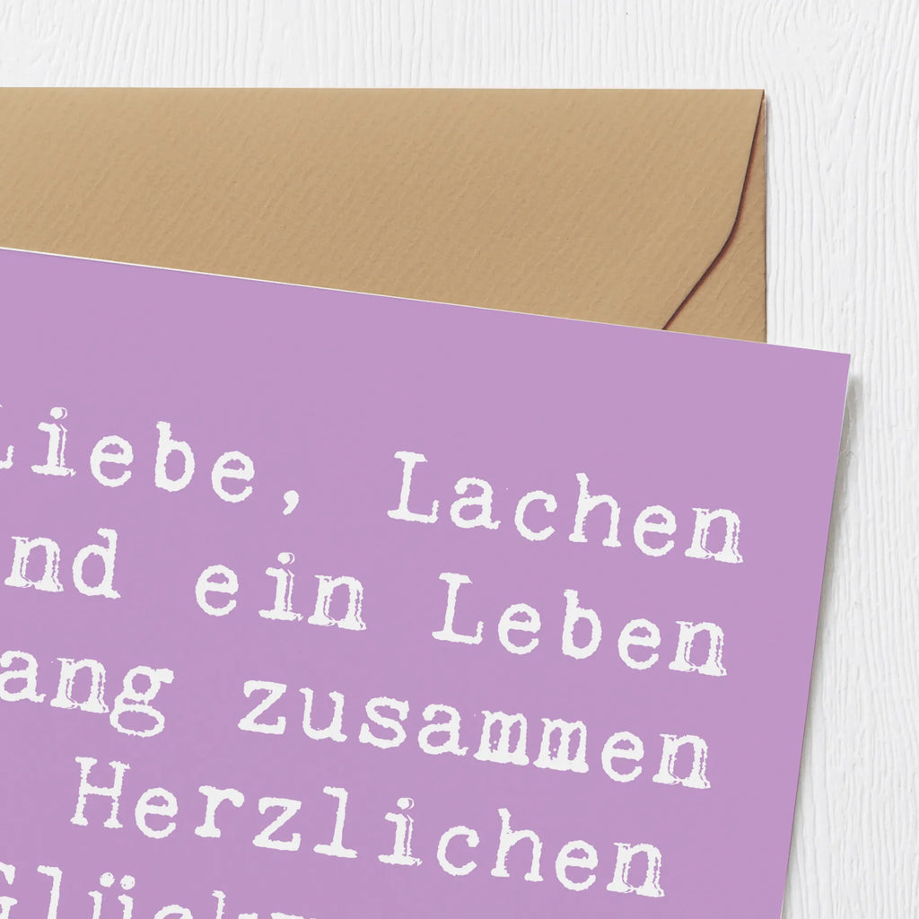 Deluxe Karte Liebe, Lachen und ein Leben lang zusammen - Herzlichen Glückwunsch zur Hochzeit! Karte, Grußkarte, Klappkarte, Einladungskarte, Glückwunschkarte, Hochzeitskarte, Geburtstagskarte, Hochwertige Grußkarte, Hochwertige Klappkarte, Hochzeit, Hochzeitsgeschenk, Ehe, Hochzeitsfeier, Trauung, Trauungsgeschenk, Verlobungsfeier, Verlobungsgeschenk, Hochzeitsgeschenkideen, Hochzeitsgeschenke für Brautpaar