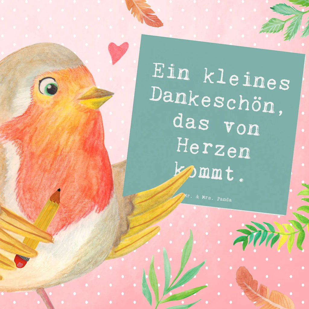 Deluxe Karte Ein kleines Dankeschön, das von Herzen kommt. Karte, Grußkarte, Klappkarte, Einladungskarte, Glückwunschkarte, Hochzeitskarte, Geburtstagskarte, Hochwertige Grußkarte, Hochwertige Klappkarte, Hochzeit, Hochzeitsgeschenk, Ehe, Hochzeitsfeier, Trauung, Trauungsgeschenk, Verlobungsfeier, Verlobungsgeschenk, Hochzeitsgeschenkideen, Hochzeitsgeschenke für Brautpaar