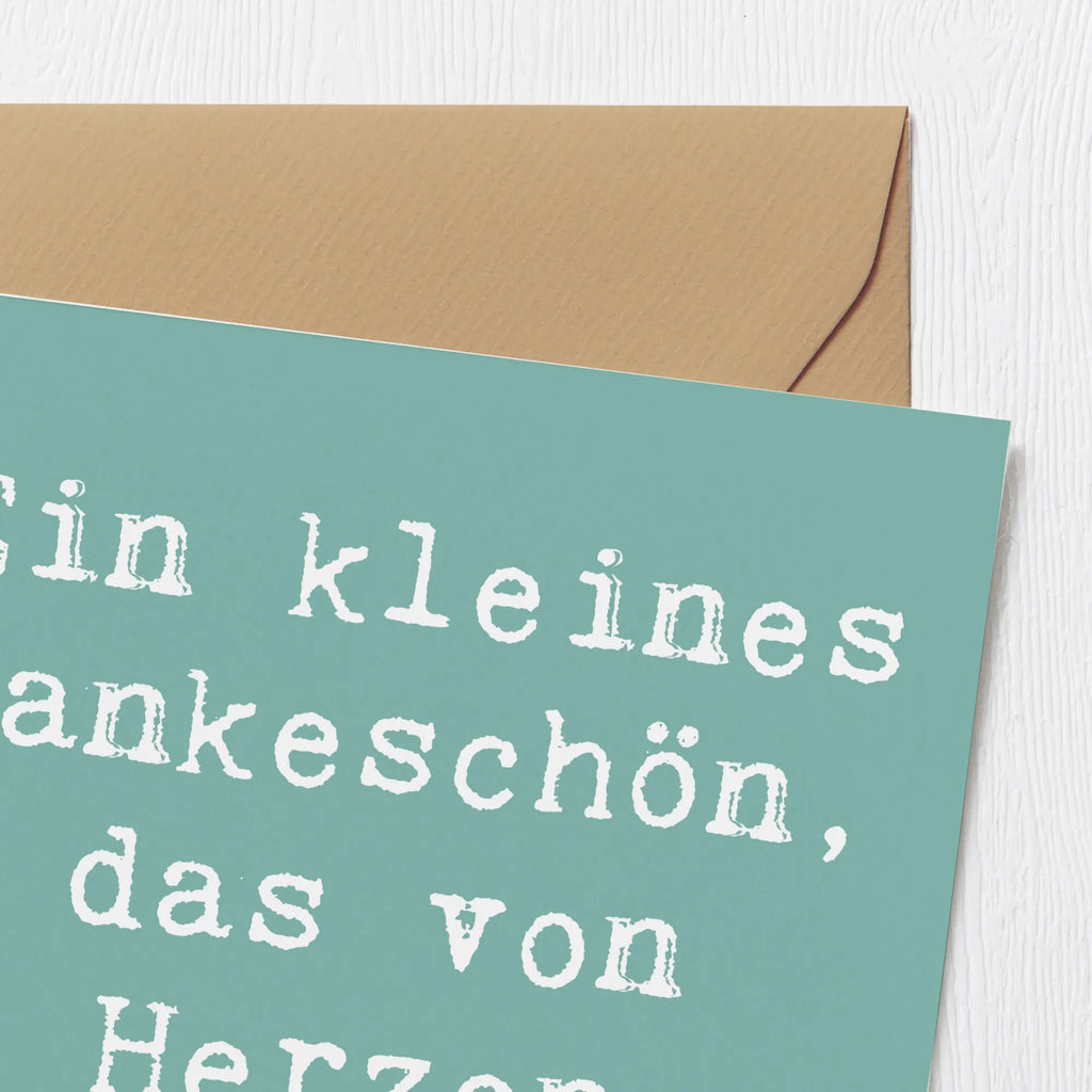 Deluxe Karte Ein kleines Dankeschön, das von Herzen kommt. Karte, Grußkarte, Klappkarte, Einladungskarte, Glückwunschkarte, Hochzeitskarte, Geburtstagskarte, Hochwertige Grußkarte, Hochwertige Klappkarte, Hochzeit, Hochzeitsgeschenk, Ehe, Hochzeitsfeier, Trauung, Trauungsgeschenk, Verlobungsfeier, Verlobungsgeschenk, Hochzeitsgeschenkideen, Hochzeitsgeschenke für Brautpaar