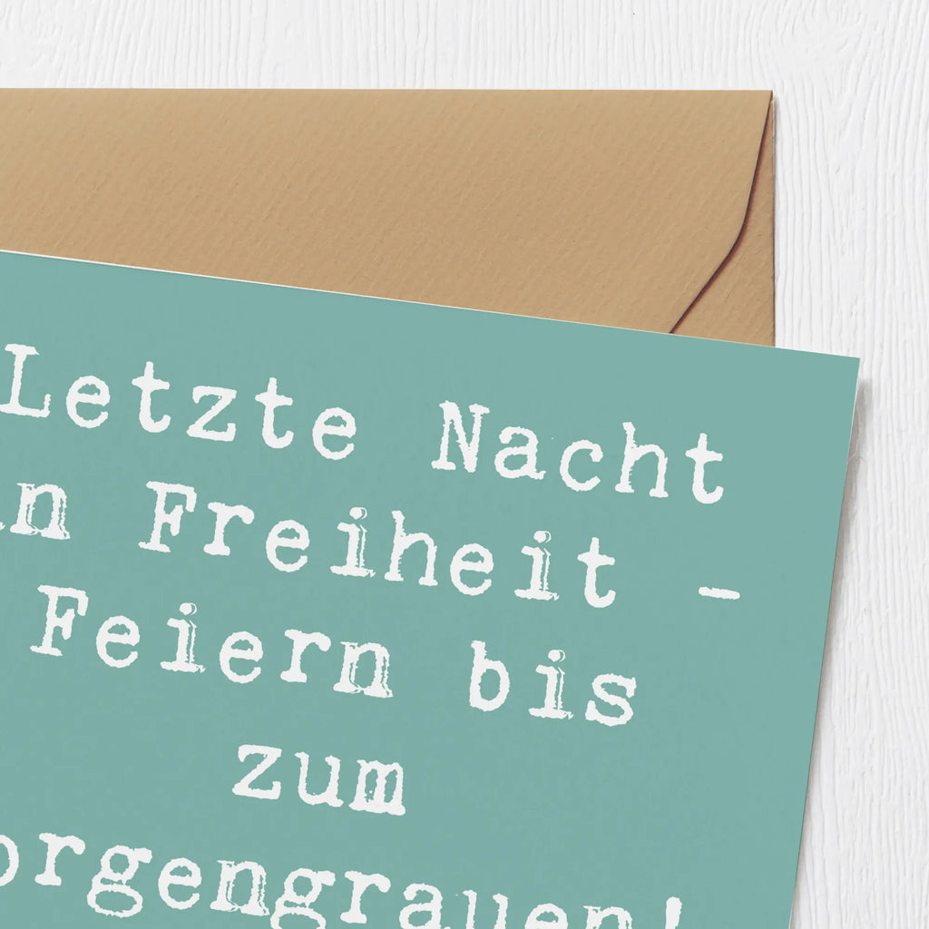 Deluxe Karte Spruch Junggesellinnenabschied Feiern Karte, Grußkarte, Klappkarte, Einladungskarte, Glückwunschkarte, Hochzeitskarte, Geburtstagskarte, Hochwertige Grußkarte, Hochwertige Klappkarte, Hochzeit, Hochzeitsgeschenk, Ehe, Hochzeitsfeier, Trauung, Trauungsgeschenk, Verlobungsfeier, Verlobungsgeschenk, Hochzeitsgeschenkideen, Hochzeitsgeschenke für Brautpaar