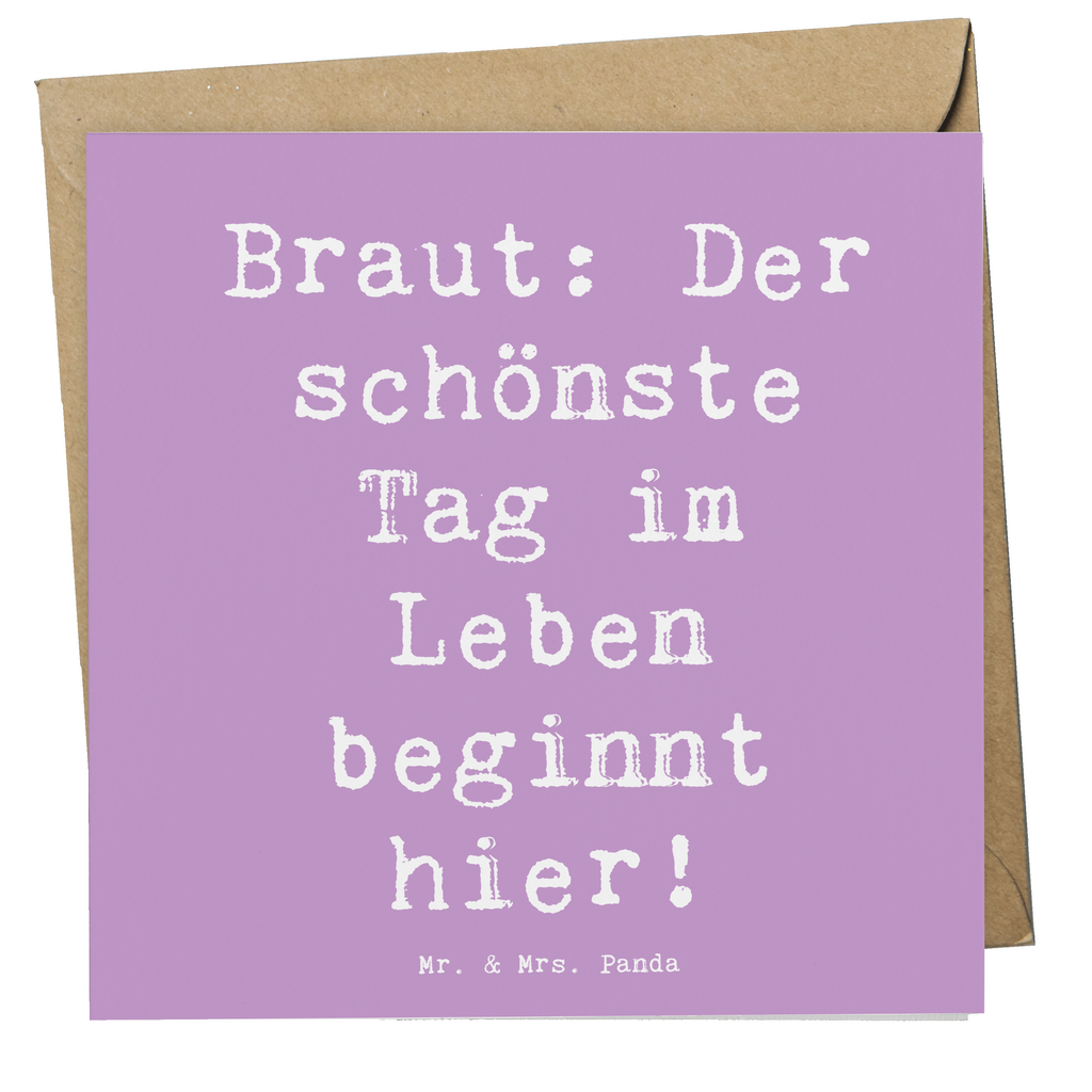 Deluxe Karte Spruch Braut Tag Karte, Grußkarte, Klappkarte, Einladungskarte, Glückwunschkarte, Hochzeitskarte, Geburtstagskarte, Hochwertige Grußkarte, Hochwertige Klappkarte, Hochzeit, Hochzeitsgeschenk, Ehe, Hochzeitsfeier, Trauung, Trauungsgeschenk, Verlobungsfeier, Verlobungsgeschenk, Hochzeitsgeschenkideen, Hochzeitsgeschenke für Brautpaar