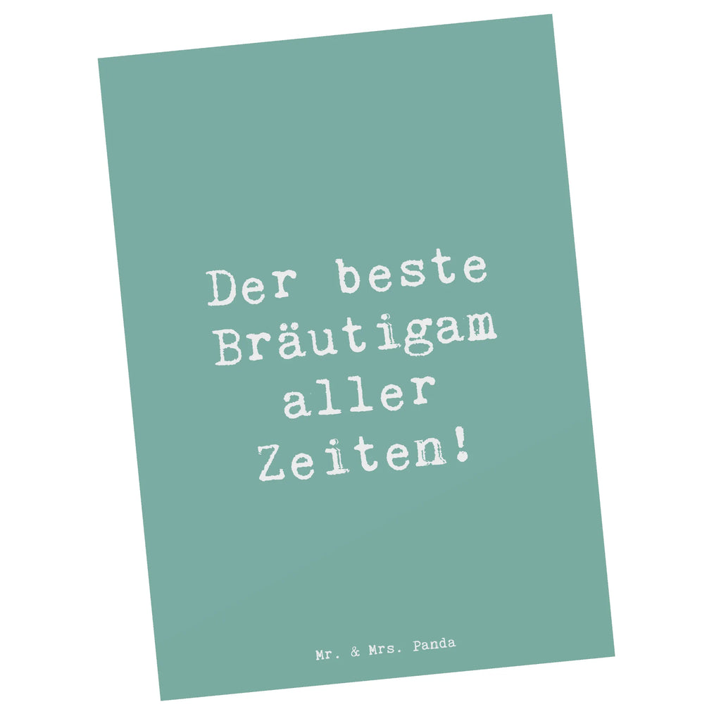 Postkarte Der beste Bräutigam aller Zeiten! Postkarte, Karte, Geschenkkarte, Grußkarte, Einladung, Ansichtskarte, Geburtstagskarte, Einladungskarte, Dankeskarte, Ansichtskarten, Einladung Geburtstag, Einladungskarten Geburtstag, Hochzeit, Hochzeitsgeschenk, Ehe, Hochzeitsfeier, Trauung, Trauungsgeschenk, Hochzeitskarte, Verlobungsfeier, Verlobungsgeschenk, Hochzeitsgeschenkideen, Hochzeitsgeschenke für Brautpaar