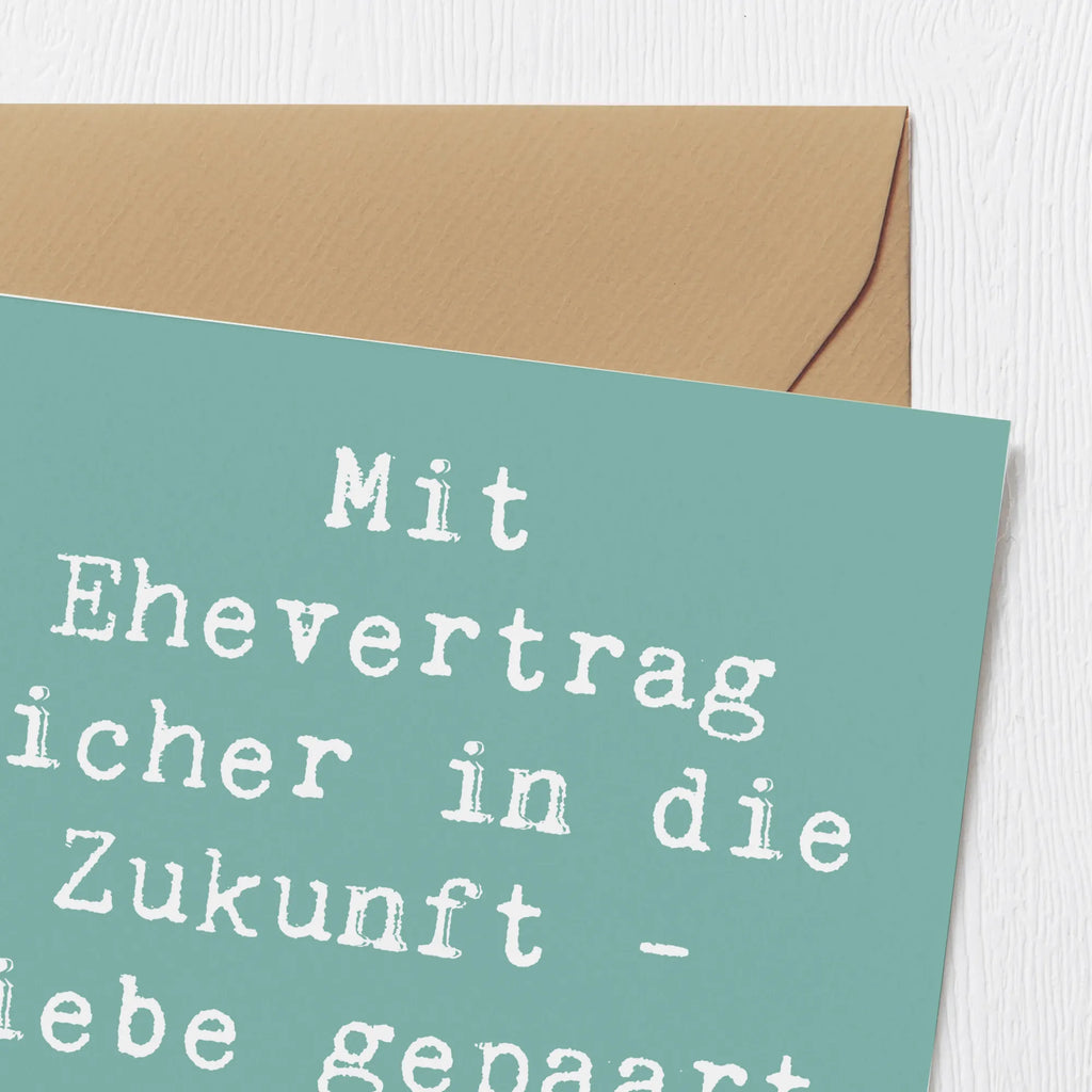 Deluxe Karte Spruch Ehevertrag Zukunft Karte, Grußkarte, Klappkarte, Einladungskarte, Glückwunschkarte, Hochzeitskarte, Geburtstagskarte, Hochwertige Grußkarte, Hochwertige Klappkarte, Hochzeit, Hochzeitsgeschenk, Ehe, Hochzeitsfeier, Trauung, Trauungsgeschenk, Verlobungsfeier, Verlobungsgeschenk, Hochzeitsgeschenkideen, Hochzeitsgeschenke für Brautpaar