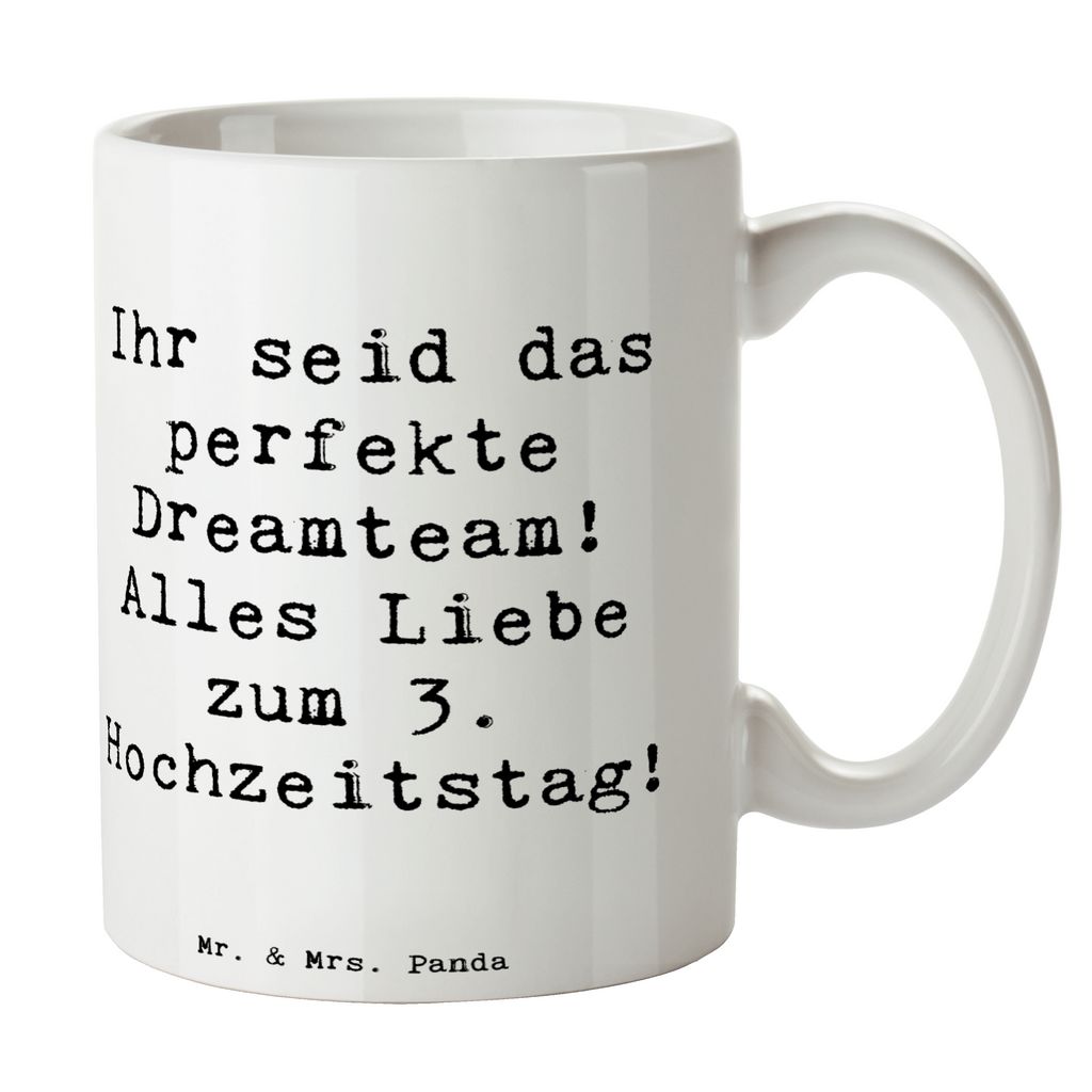 Tasse Spruch 3. Hochzeitstag Lederhochzeit Dreamteam Tasse, Kaffeetasse, Teetasse, Becher, Kaffeebecher, Teebecher, Keramiktasse, Porzellantasse, Büro Tasse, Geschenk Tasse, Tasse Sprüche, Tasse Motive, Kaffeetassen, Tasse bedrucken, Designer Tasse, Cappuccino Tassen, Schöne Teetassen, Hochzeit, Hochzeitsgeschenk, Ehe, Hochzeitsfeier, Trauung, Trauungsgeschenk, Hochzeitskarte, Verlobungsfeier, Verlobungsgeschenk, Hochzeitsgeschenkideen, Hochzeitsgeschenke für Brautpaar