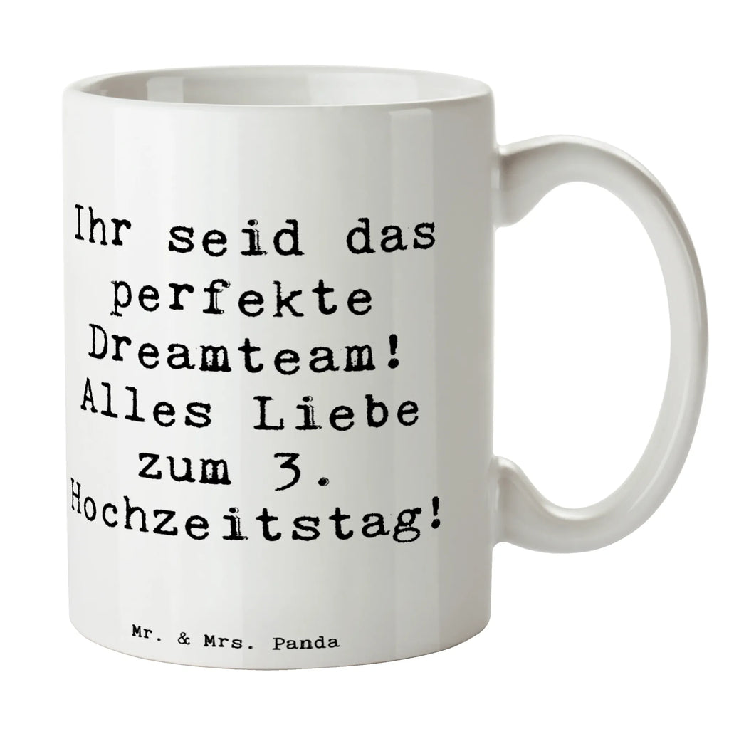 Tasse Spruch 3. Hochzeitstag Lederhochzeit Dreamteam Tasse, Kaffeetasse, Teetasse, Becher, Kaffeebecher, Teebecher, Keramiktasse, Porzellantasse, Büro Tasse, Geschenk Tasse, Tasse Sprüche, Tasse Motive, Kaffeetassen, Tasse bedrucken, Designer Tasse, Cappuccino Tassen, Schöne Teetassen, Hochzeit, Hochzeitsgeschenk, Ehe, Hochzeitsfeier, Trauung, Trauungsgeschenk, Hochzeitskarte, Verlobungsfeier, Verlobungsgeschenk, Hochzeitsgeschenkideen, Hochzeitsgeschenke für Brautpaar