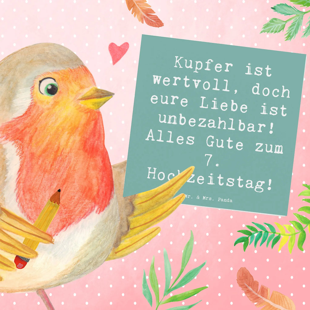 Deluxe Karte Spruch 7. Hochzeitstag Kupferhochzeit Karte, Grußkarte, Klappkarte, Einladungskarte, Glückwunschkarte, Hochzeitskarte, Geburtstagskarte, Hochwertige Grußkarte, Hochwertige Klappkarte, Hochzeit, Hochzeitsgeschenk, Ehe, Hochzeitsfeier, Trauung, Trauungsgeschenk, Verlobungsfeier, Verlobungsgeschenk, Hochzeitsgeschenkideen, Hochzeitsgeschenke für Brautpaar