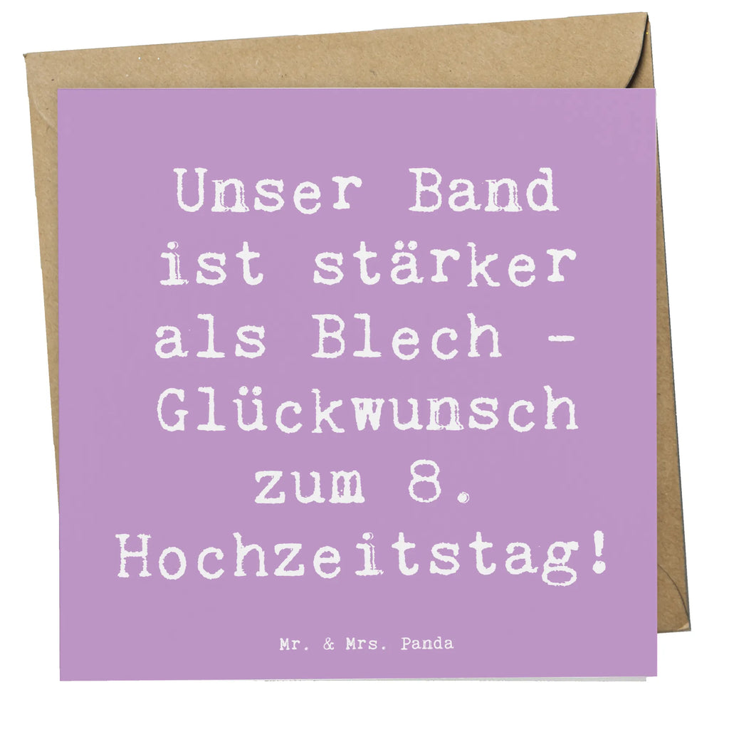 Deluxe Karte Spruch 8. Hochzeitstag Blechhochzeit Karte, Grußkarte, Klappkarte, Einladungskarte, Glückwunschkarte, Hochzeitskarte, Geburtstagskarte, Hochwertige Grußkarte, Hochwertige Klappkarte, Hochzeit, Hochzeitsgeschenk, Ehe, Hochzeitsfeier, Trauung, Trauungsgeschenk, Verlobungsfeier, Verlobungsgeschenk, Hochzeitsgeschenkideen, Hochzeitsgeschenke für Brautpaar