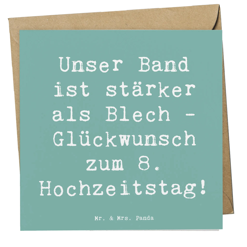 Deluxe Karte Spruch 8. Hochzeitstag Blechhochzeit Karte, Grußkarte, Klappkarte, Einladungskarte, Glückwunschkarte, Hochzeitskarte, Geburtstagskarte, Hochwertige Grußkarte, Hochwertige Klappkarte, Hochzeit, Hochzeitsgeschenk, Ehe, Hochzeitsfeier, Trauung, Trauungsgeschenk, Verlobungsfeier, Verlobungsgeschenk, Hochzeitsgeschenkideen, Hochzeitsgeschenke für Brautpaar