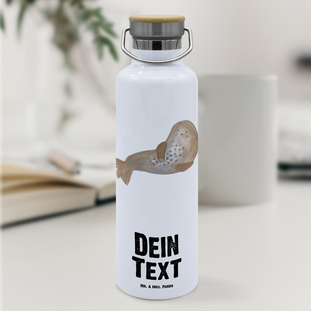 Personalisierte Trinkflasche Robbe lachend Personalisierte Trinkflasche, Trinkflasche mit Namen, Trinkflasche bedrucken, Flasche personalisiert, Trinkflasch mit Aufdruck, Trinkflasche Werbegeschenk, Namensaufdruck Trinkflasche, Sportflasche personalisiert, Trinkflasche Sport, Tiermotive, Gute Laune, lustige Sprüche, Tiere, Robbe, Robben, Seehund, Strand, Meerestier, Ostsee, Nordsee