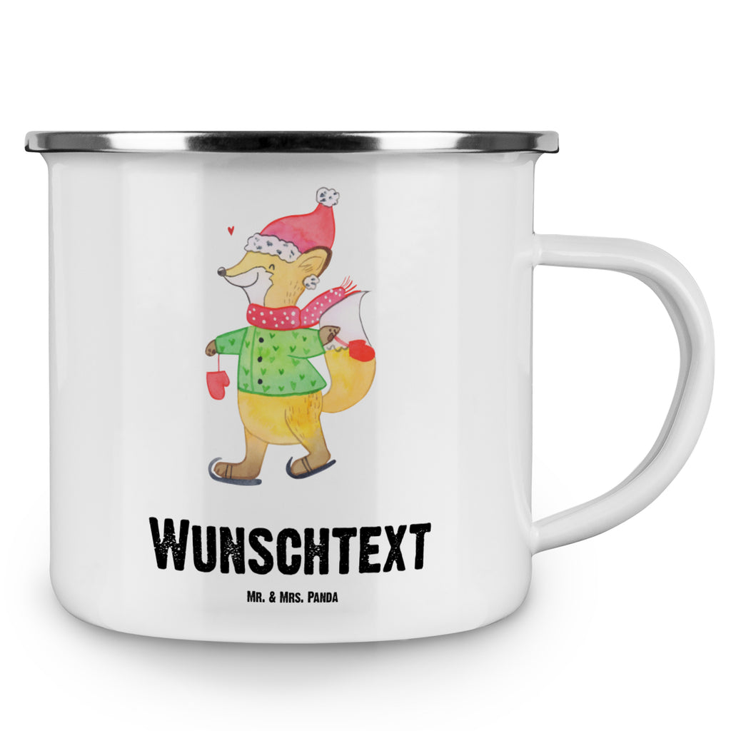 Personalisierte Emaille Tasse Fuchs  Schlittschuhe Emaille Tasse personalisiert, Emaille Tasse mit Namen, Campingtasse personalisiert, Namenstasse, Campingtasse bedrucken, Campinggeschirr personalsisert, tasse mit namen, personalisierte tassen, personalisierte tasse, tasse selbst gestalten, tasse bedrucken, tassen bedrucken, Winter, Weihnachten, Weihnachtsdeko, Nikolaus, Advent, Heiligabend, Wintermotiv, Weihnachtsmann, Weihnachtstage, Weihnachtsbaum, Tannenbaum, Weihnachtszeit