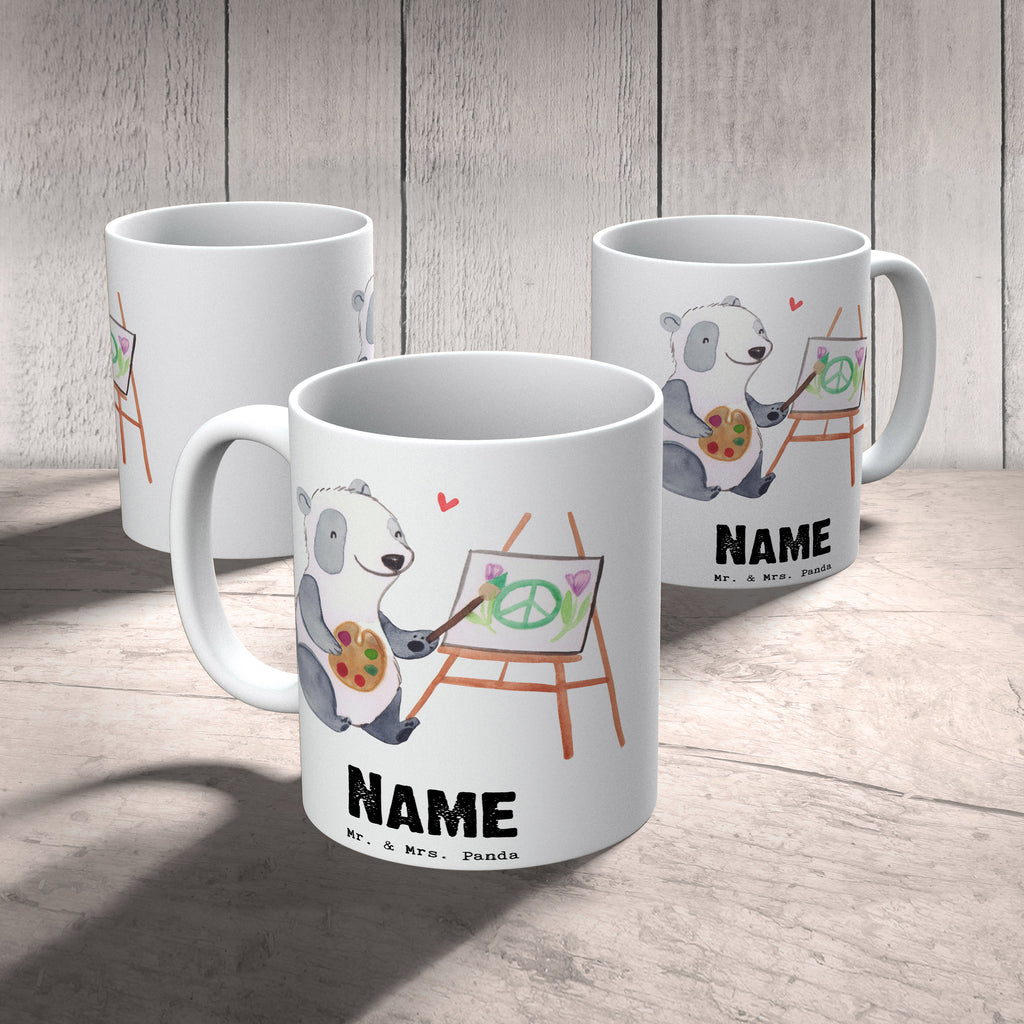 Personalisierte Tasse Künstler mit Herz Personalisierte Tasse, Namenstasse, Wunschname, Personalisiert, Tasse, Namen, Drucken, Tasse mit Namen, Beruf, Ausbildung, Jubiläum, Abschied, Rente, Kollege, Kollegin, Geschenk, Schenken, Arbeitskollege, Mitarbeiter, Firma, Danke, Dankeschön, Künstler, Maler, Kunstmaler, Galerie Eröffnung, Kunstschule