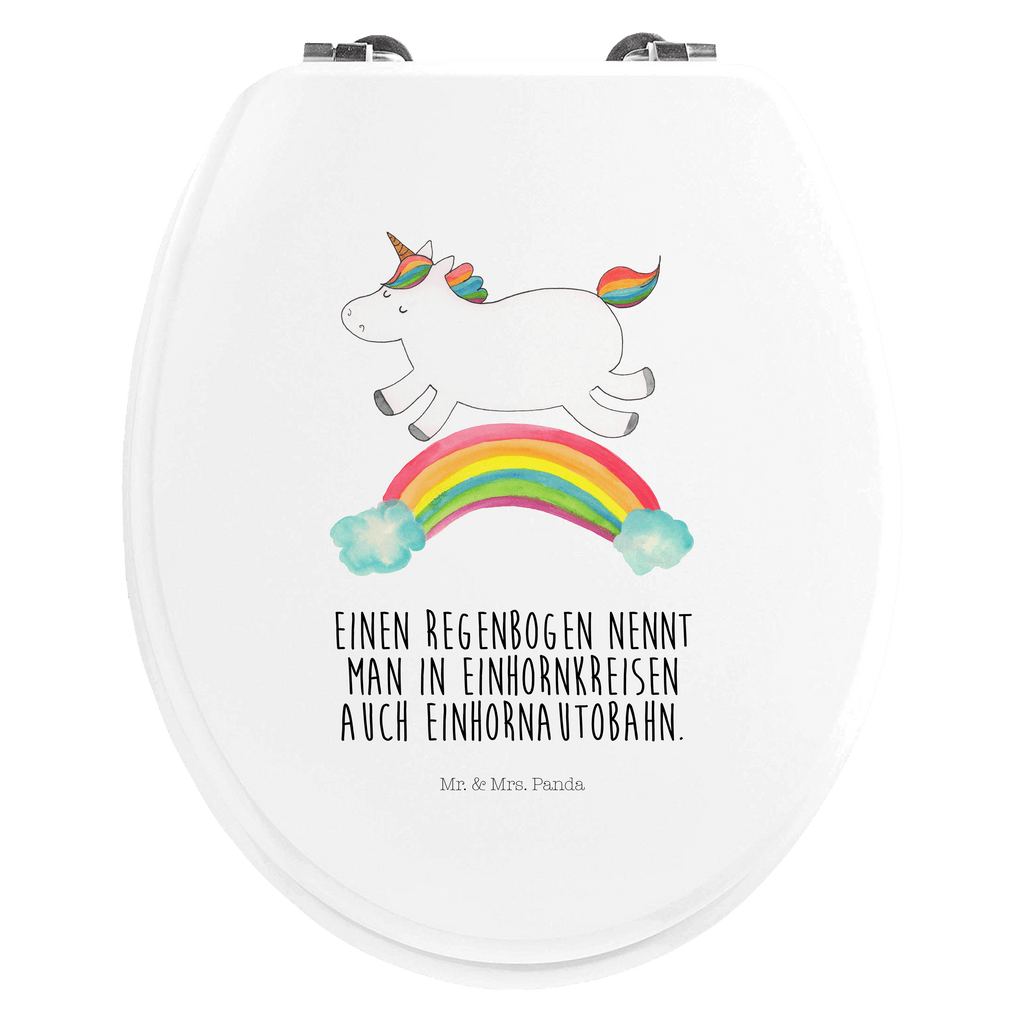 Motiv WC Sitz Einhorn Regenbogen Klobrille, Klodeckel, Toilettendeckel, WC-Sitz, Toilette, Einhorn, Einhörner, Einhorn Deko, Pegasus, Unicorn, Regenbogen, Glitzer, Einhornpower, Erwachsenwerden, Einhornautobahn