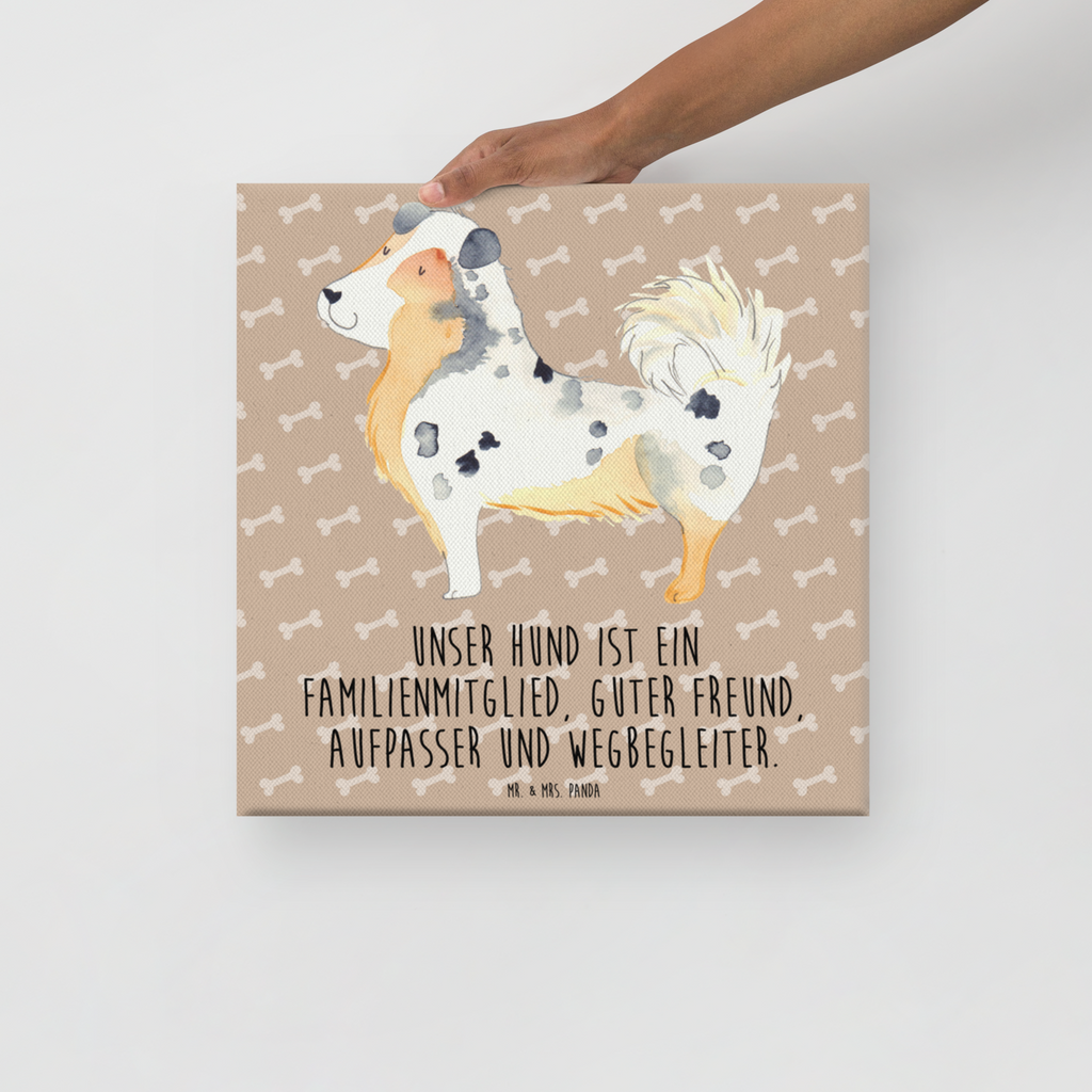 Leinwand Bild Hund Australien Shepherd Leinwand, Bild, Kunstdruck, Wanddeko, Dekoration, Hund, Hundemotiv, Haustier, Hunderasse, Tierliebhaber, Hundebesitzer, Sprüche, Australien Shepherd, Shepherd, Hundeliebe, Familienhund, Spruch